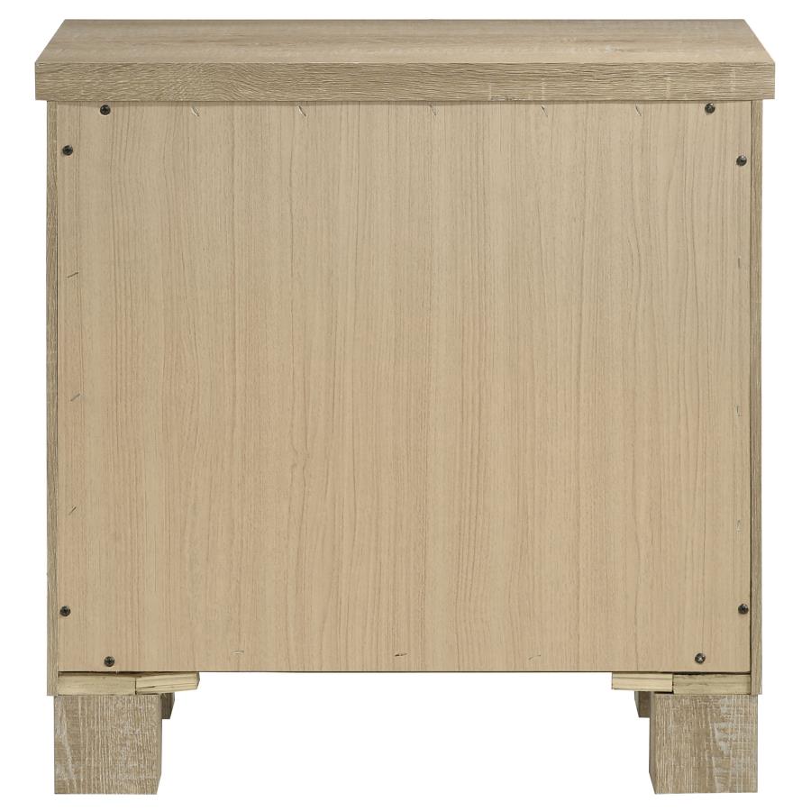 Oakglen 2-drawer Nightstand Bedside Table Weathered Oak-7