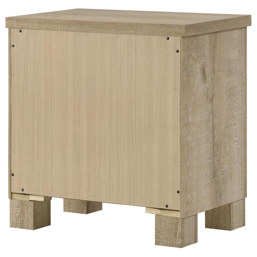 Oakglen 2-drawer Nightstand Bedside Table Weathered Oak-zoom-8