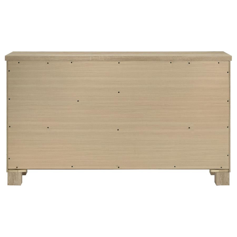Oakglen 6-drawer Bedroom Dresser Weathered Oak-7