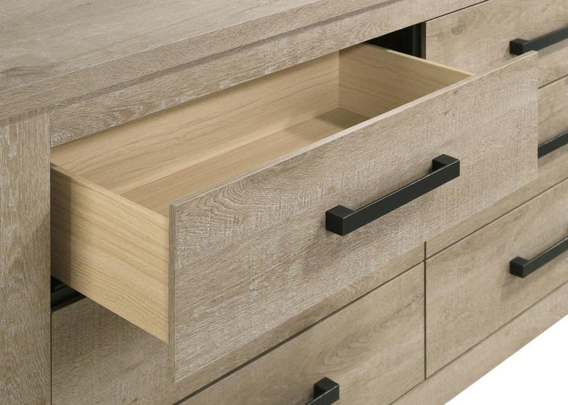 Oakglen 6-drawer Bedroom Dresser Weathered Oak-zoom-
