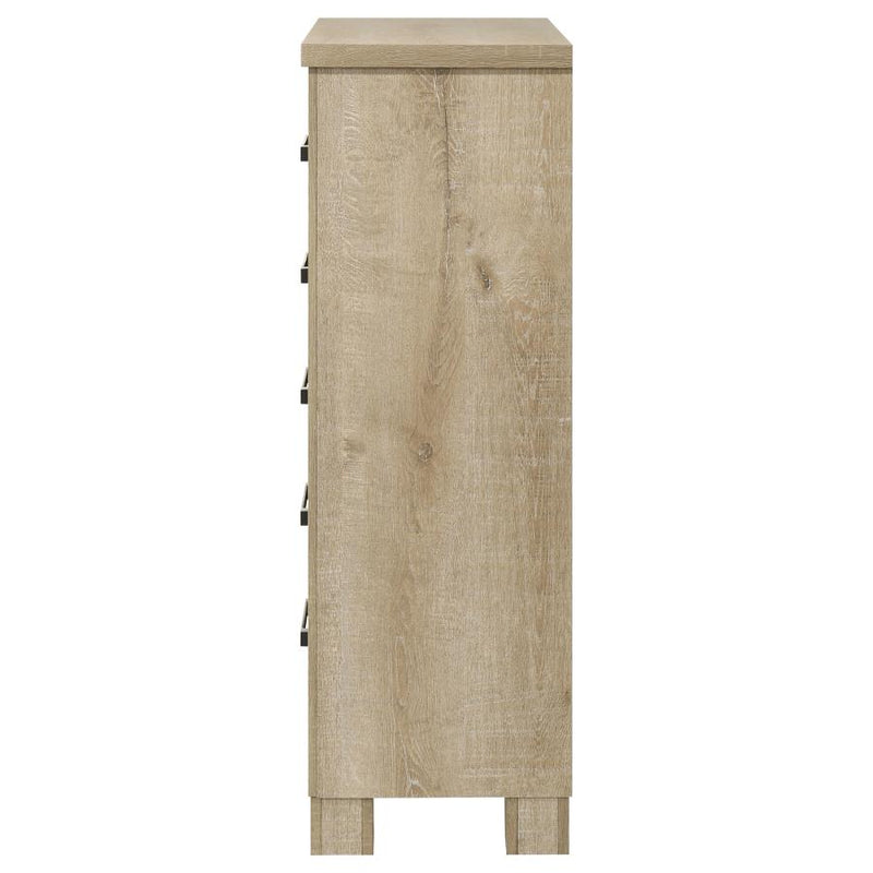 Oakglen 5-drawer Bedroom Chest of Drawers Weathered Oak-zoom-