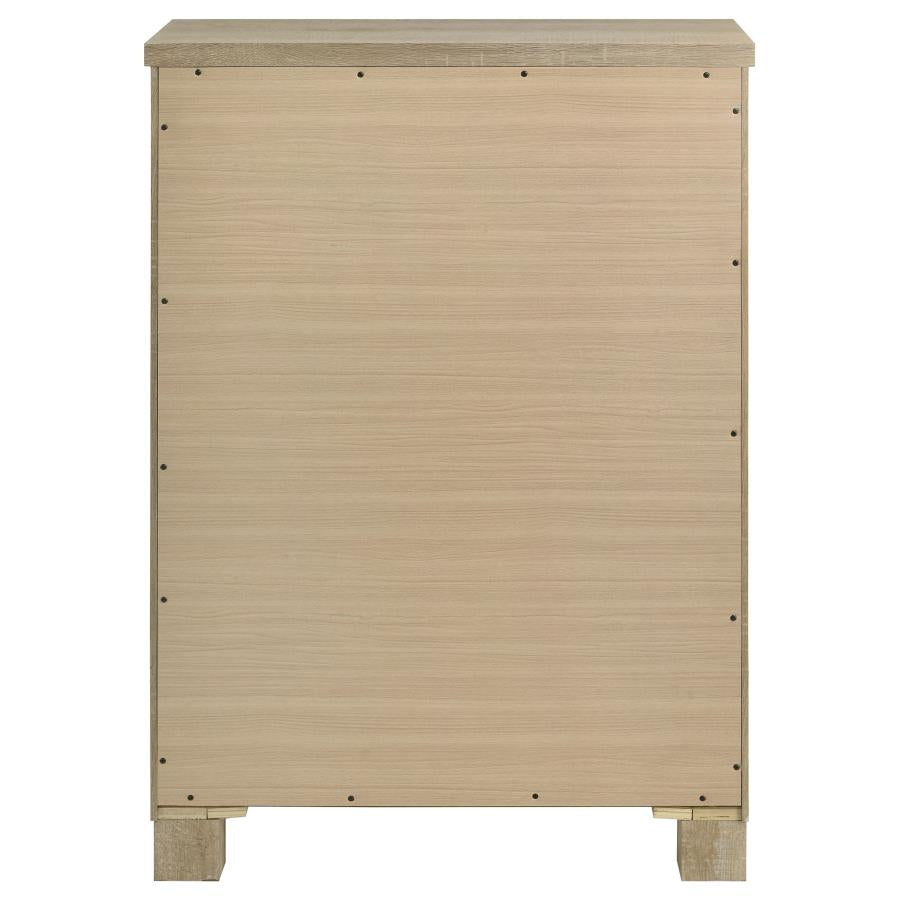 Oakglen 5-drawer Bedroom Chest of Drawers Weathered Oak-7
