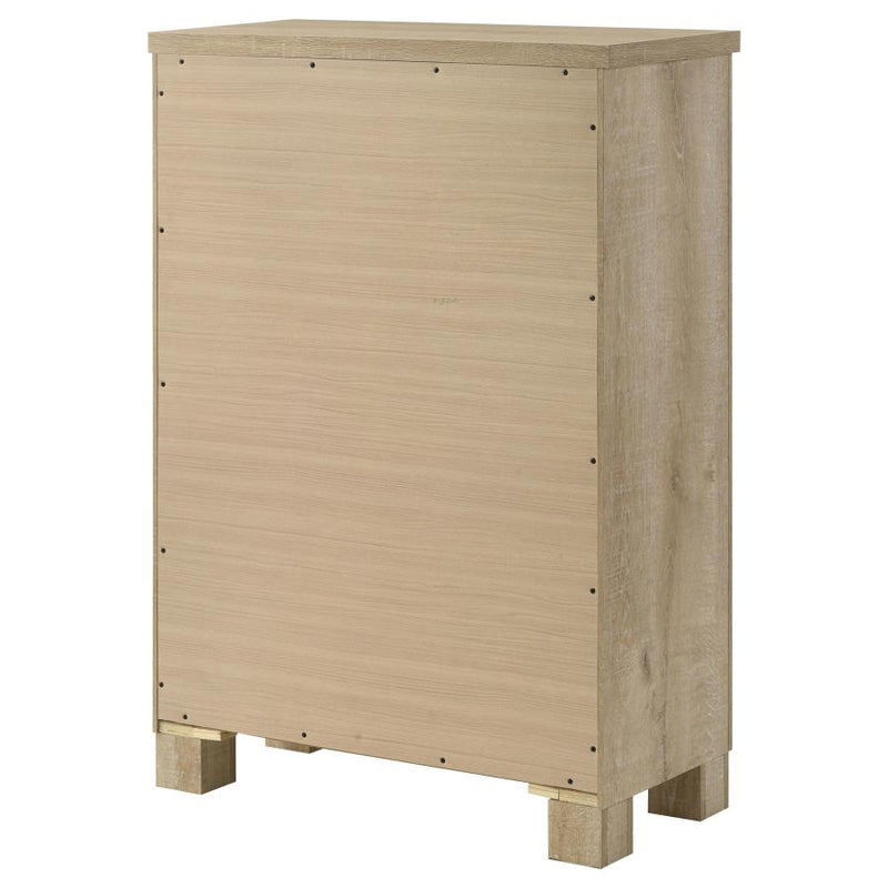 Oakglen 5-drawer Bedroom Chest of Drawers Weathered Oak-zoom-