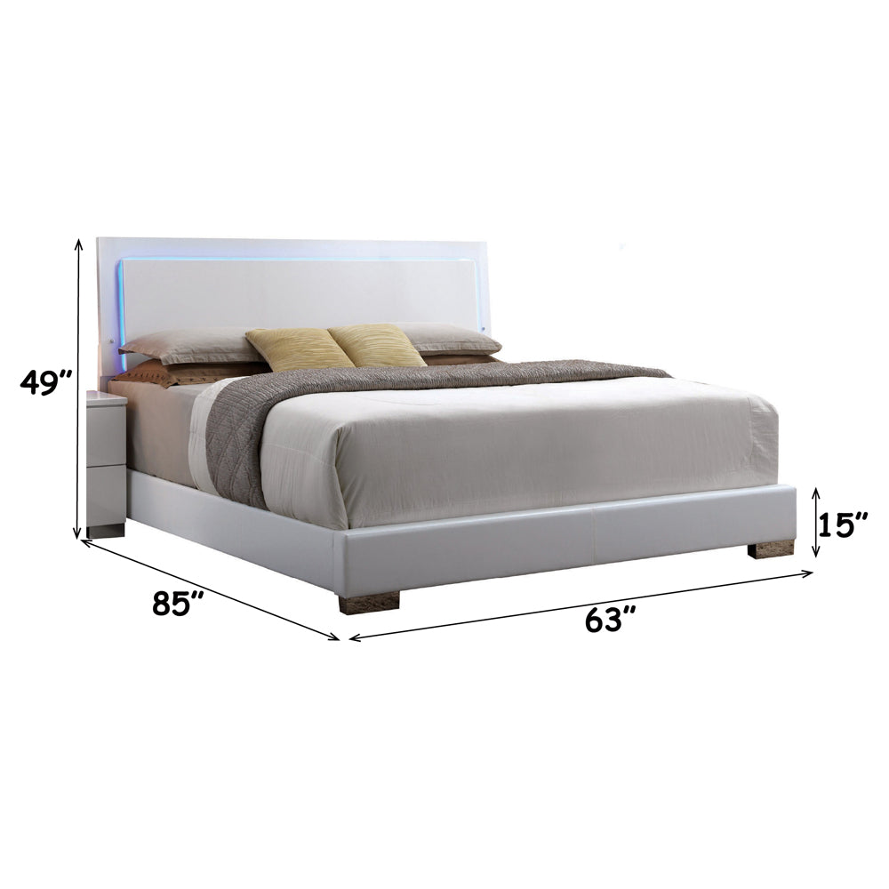 ACME Lorimar LED Bed – angle view – Lusso Furniture Miami