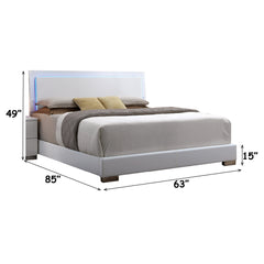 ACME Lorimar LED Bed – angle view – Lusso Furniture Miami