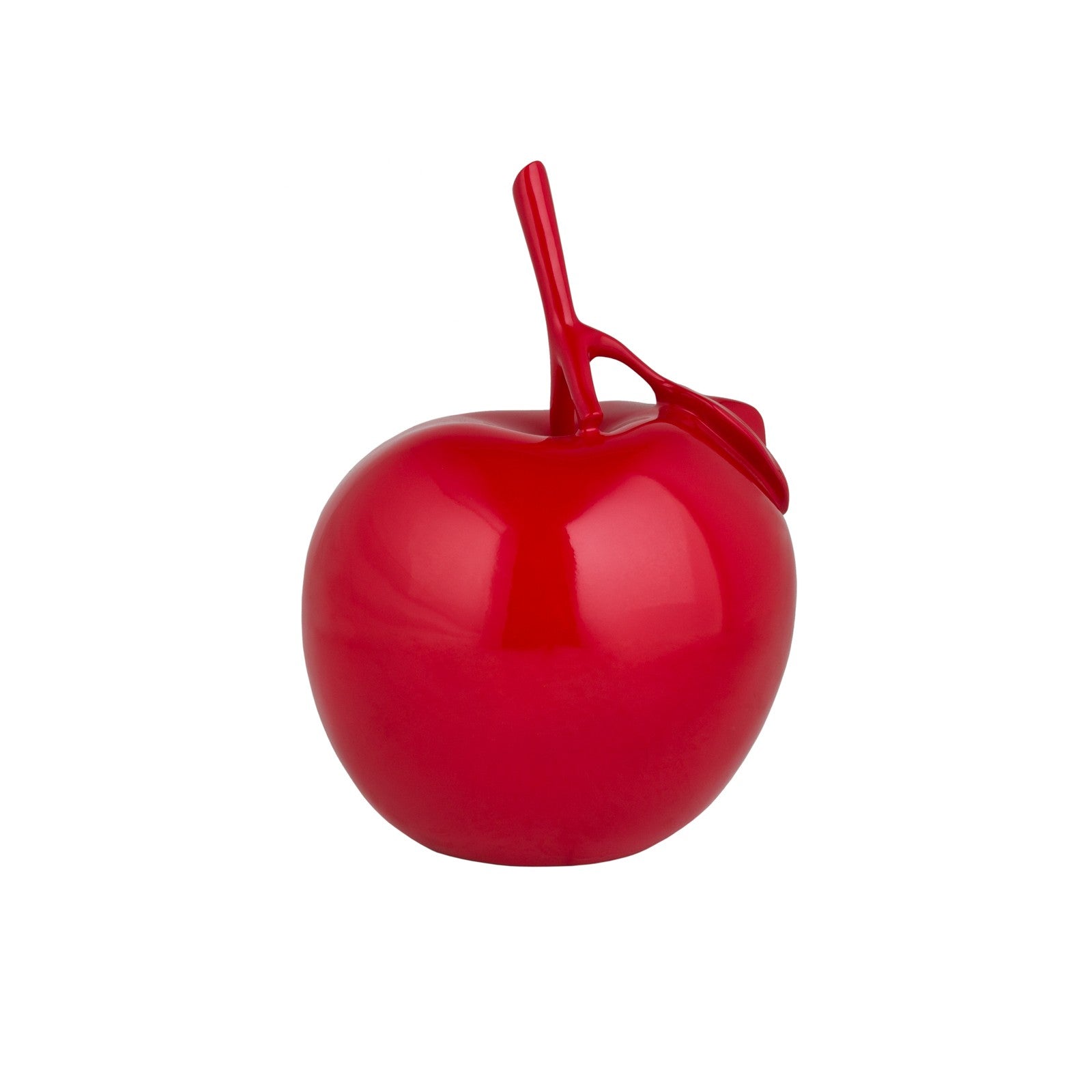 Solid Color Apple Sculpture // Red-2