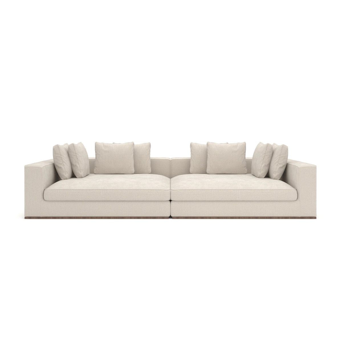 Caracole Bello Sectional – front view – Lusso Furniture Miami