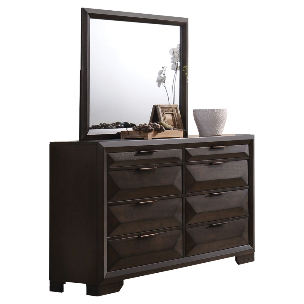 ACME Merveille Mirror – angle view – Lusso Furniture Miami