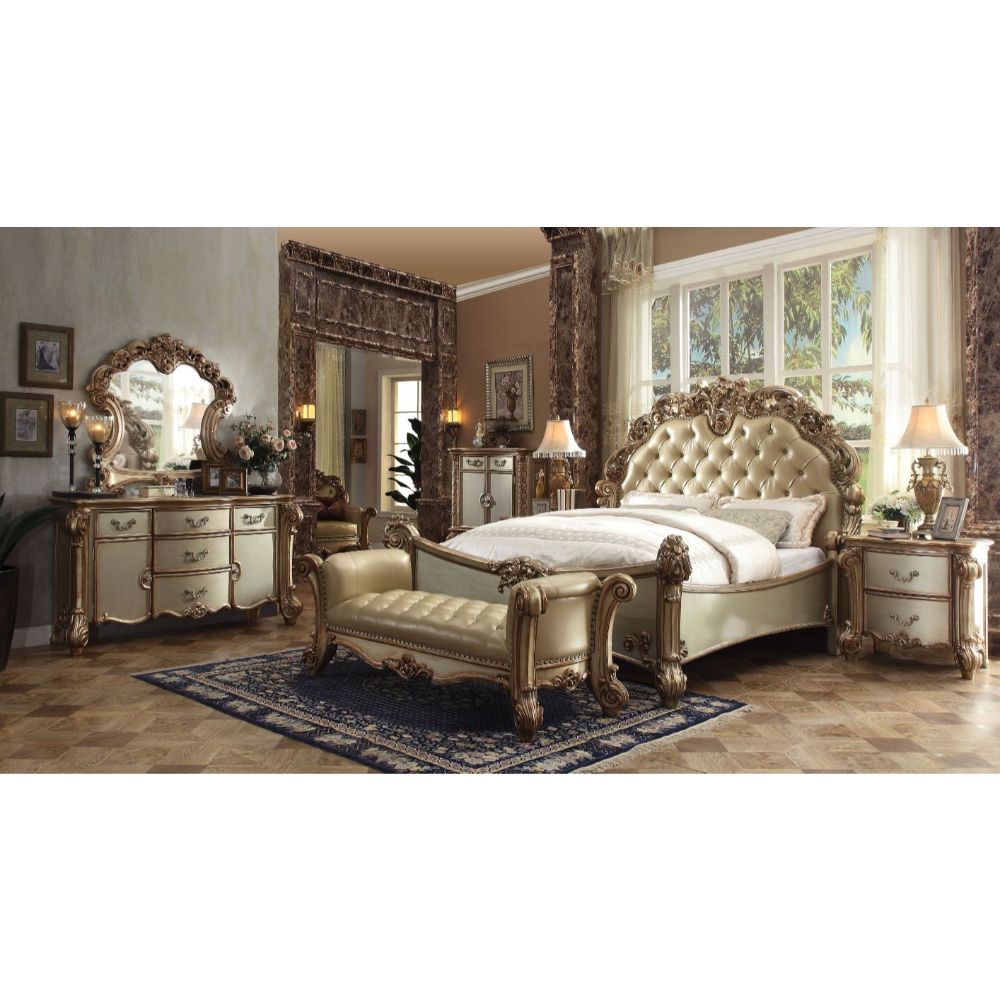 ACME Vendome Bed – back view – Lusso Furniture Miami