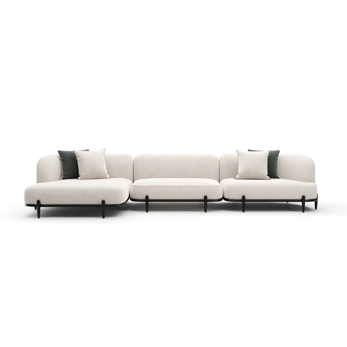 Caracole Madera Sectional – view 21 – Lusso Furniture Miami