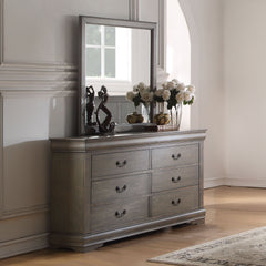 ACME Louis Philippe Mirror – detail – Lusso Furniture Miami