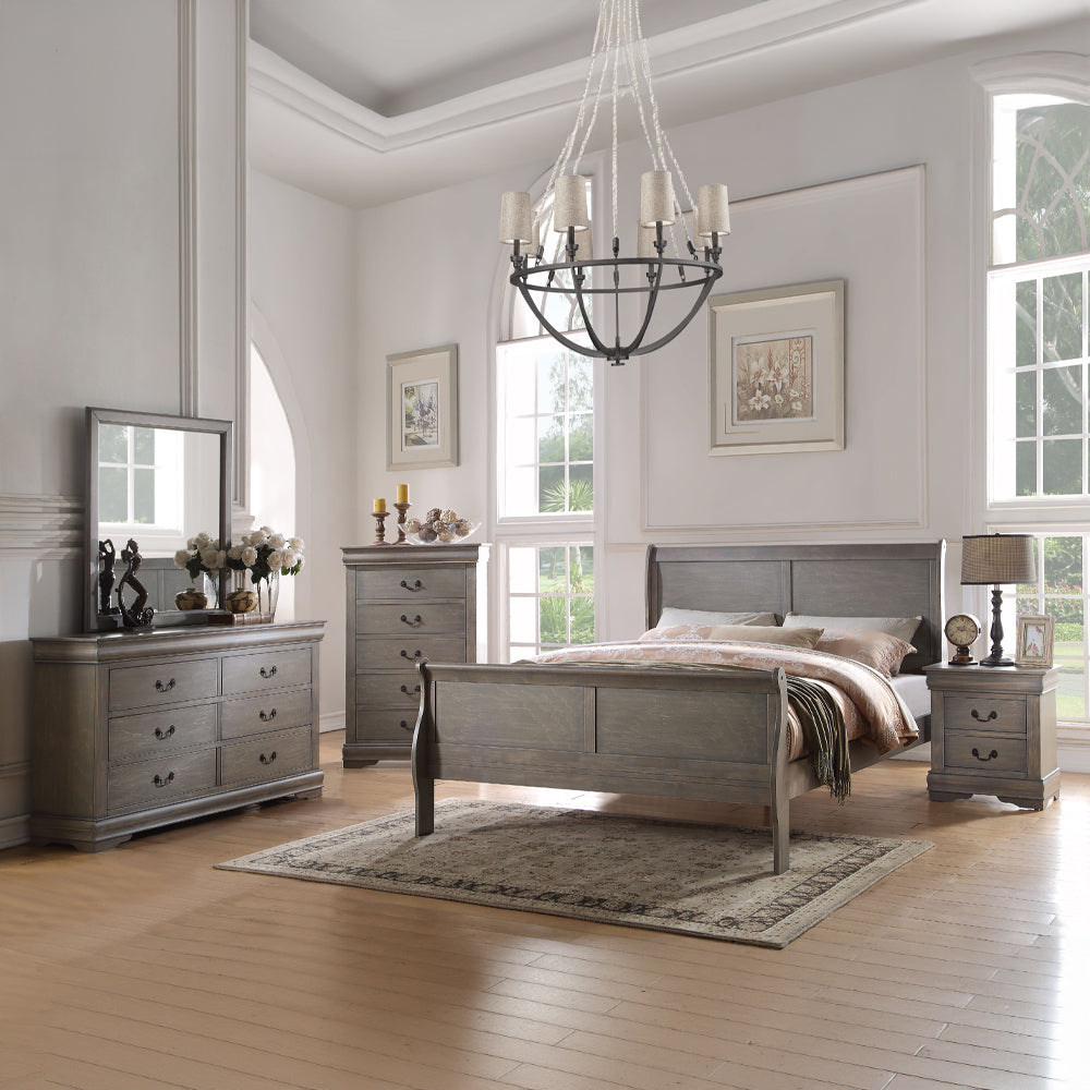 ACME Louis Philippe Mirror – room setting – Lusso Furniture Miami