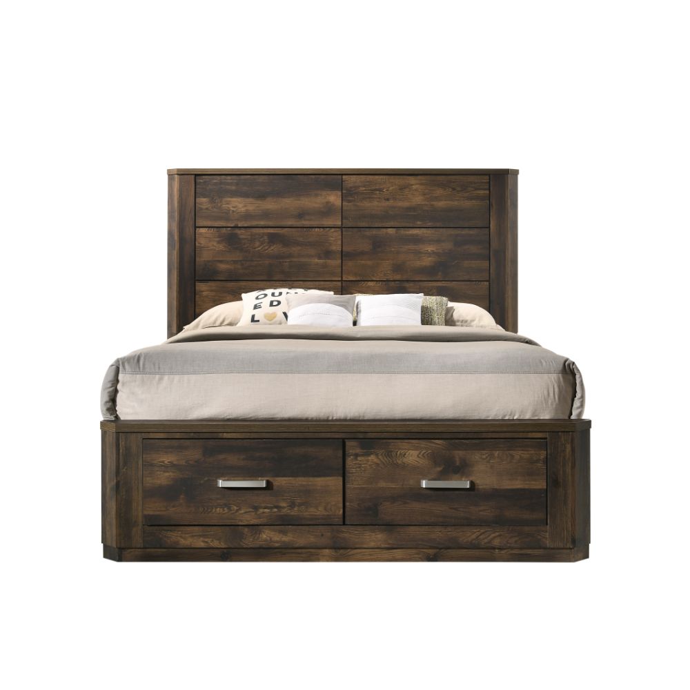 ACME Elettra Storage Bed – angle view – Lusso Furniture Miami