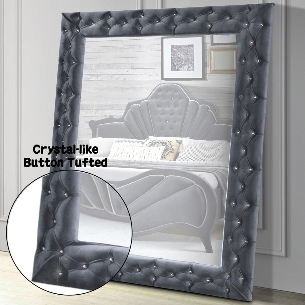 ACME Dante Accent Floor Mirror – close-up – Lusso Furniture Miami
