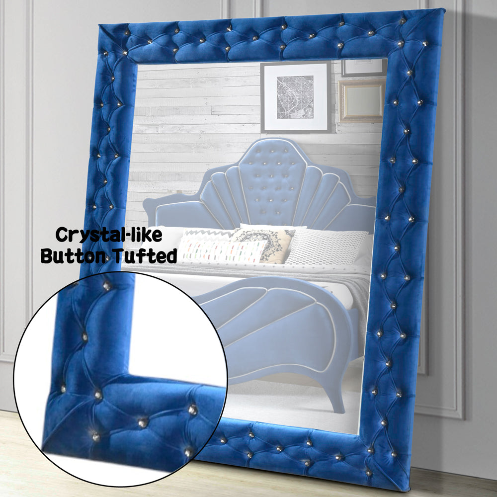 ACME Dante Accent Floor Mirror – side view – Lusso Furniture Miami