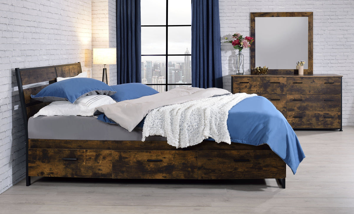 ACME Juvanth Storage Bed – top view – Lusso Furniture Miami