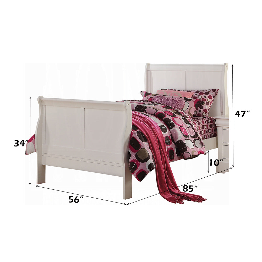 ACME Louis Philippe III Sleigh Bed – alternate view – Lusso Furniture Miami