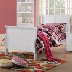 ACME Louis Philippe III Sleigh Bed – front view – Lusso Furniture Miami