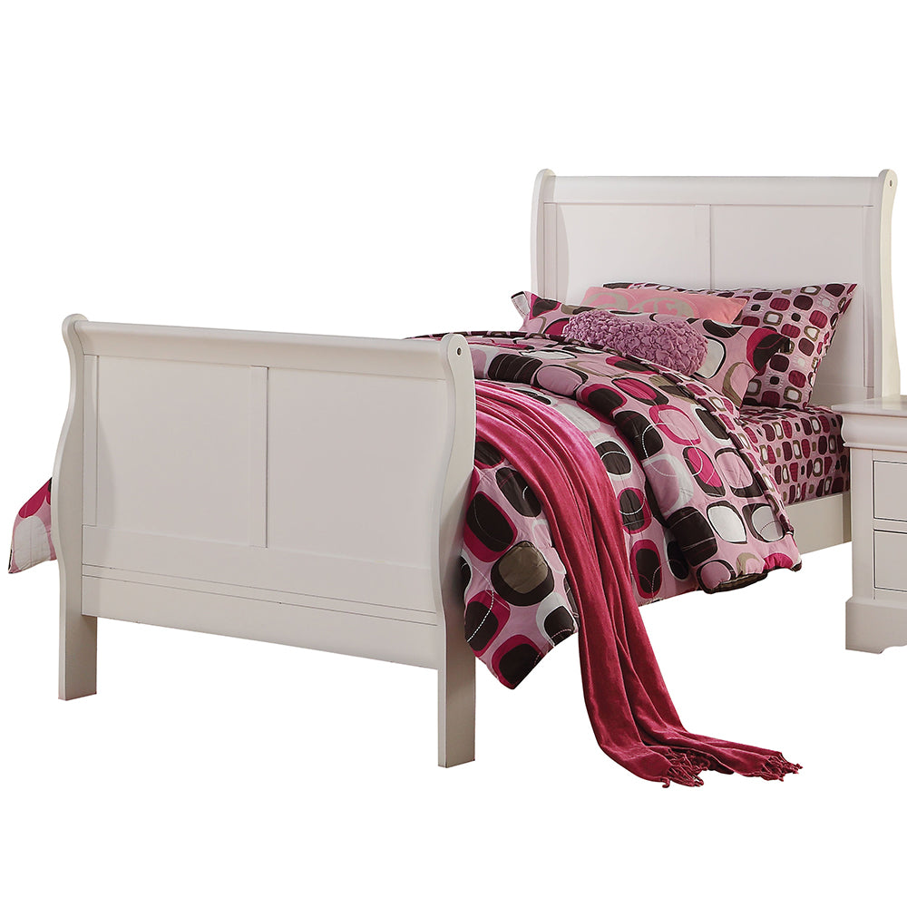 ACME Louis Philippe III Sleigh Bed – angle view – Lusso Furniture Miami