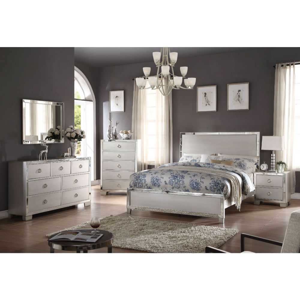 ACME Voeville II Bed – angle view – Lusso Furniture Miami