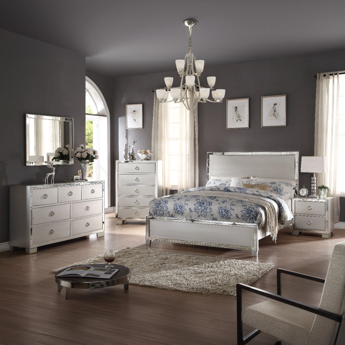 ACME Voeville II Mirror – detail – Lusso Furniture Miami