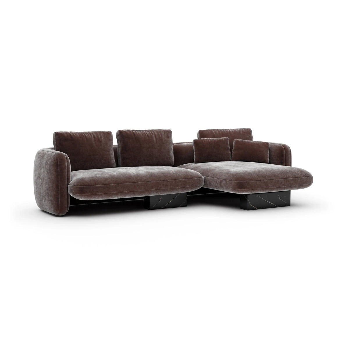 Caracole Overlap Sectional – view 15 – Lusso Furniture Miami