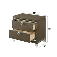 ACME Skylar Nightstand – top view – Lusso Furniture Miami