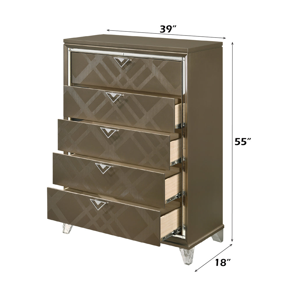 ACME Skylar Chest – detail – Lusso Furniture Miami