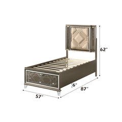 ACME Skylar LED Storage Bed – view 11 – Lusso Furniture Miami