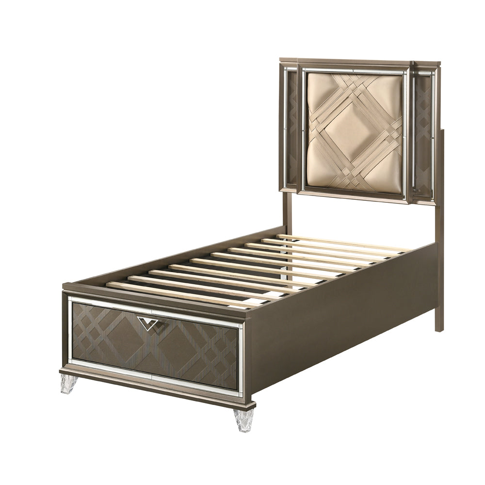 ACME Skylar LED Storage Bed – detail – Lusso Furniture Miami