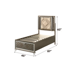 ACME Skylar LED Storage Bed – room setting – Lusso Furniture Miami