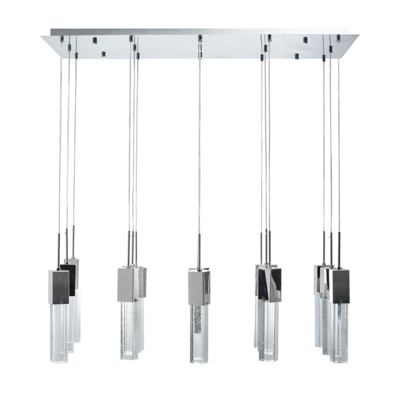 Rectangular Crystal Chandelier // 15 Light-zoom-