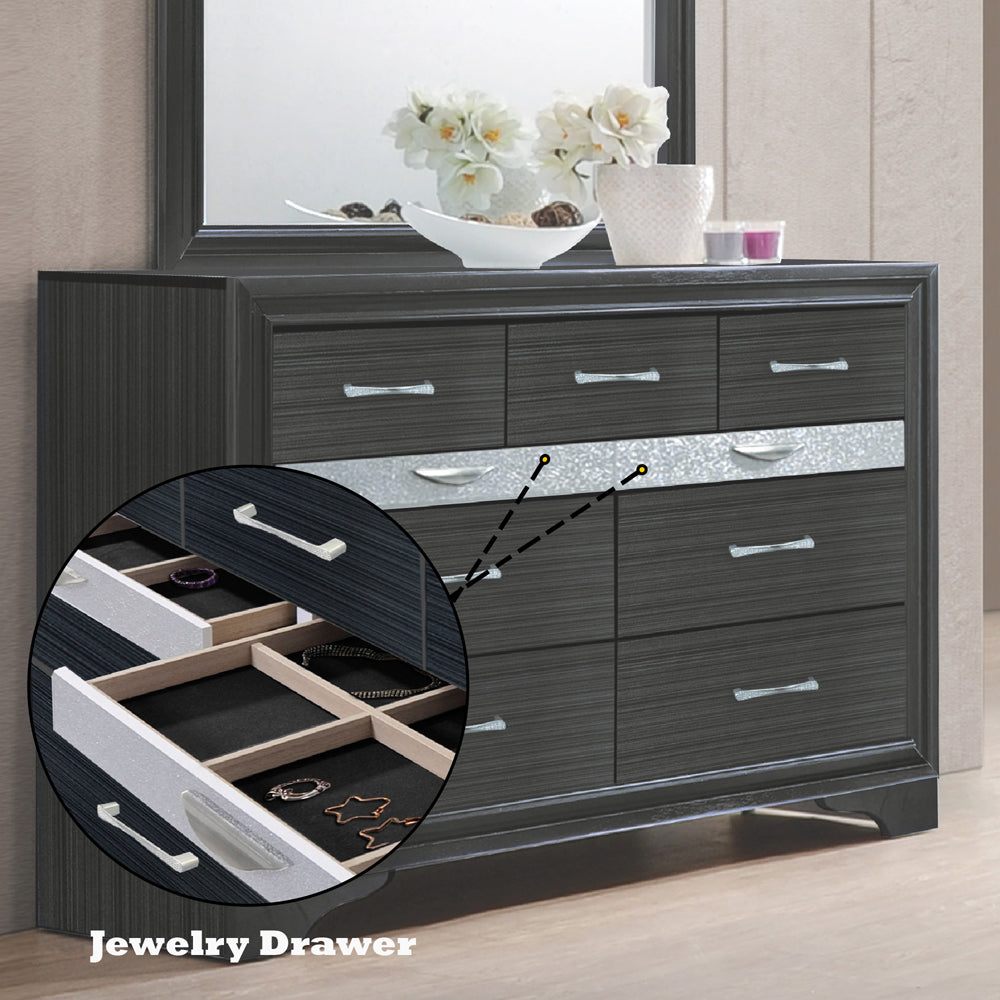 ACME Naima Dresser – alternate view – Lusso Furniture Miami
