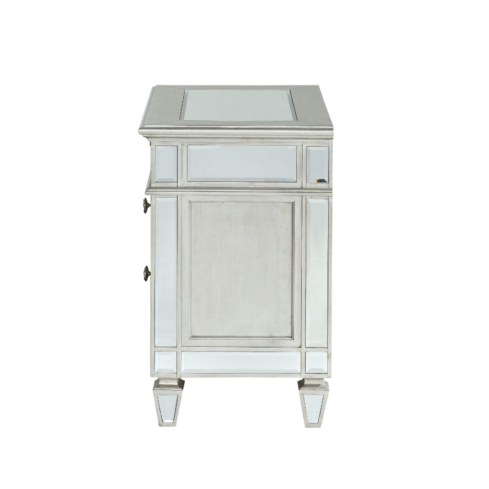 ACME Varian Nightstand – side view – Lusso Furniture Miami