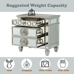 ACME Varian Nightstand – top view – Lusso Furniture Miami