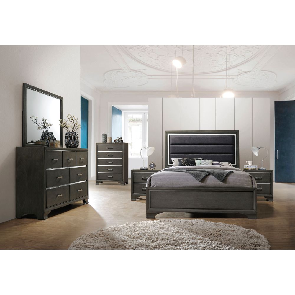 ACME Carine II Bed – front view – Lusso Furniture Miami
