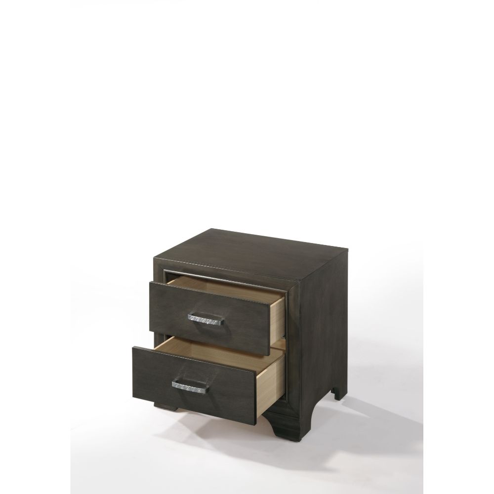 ACME Carine II Nightstand – front view – Lusso Furniture Miami