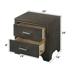 ACME Carine II Nightstand – side view – Lusso Furniture Miami