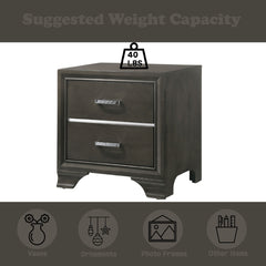 ACME Carine II Nightstand – detail – Lusso Furniture Miami