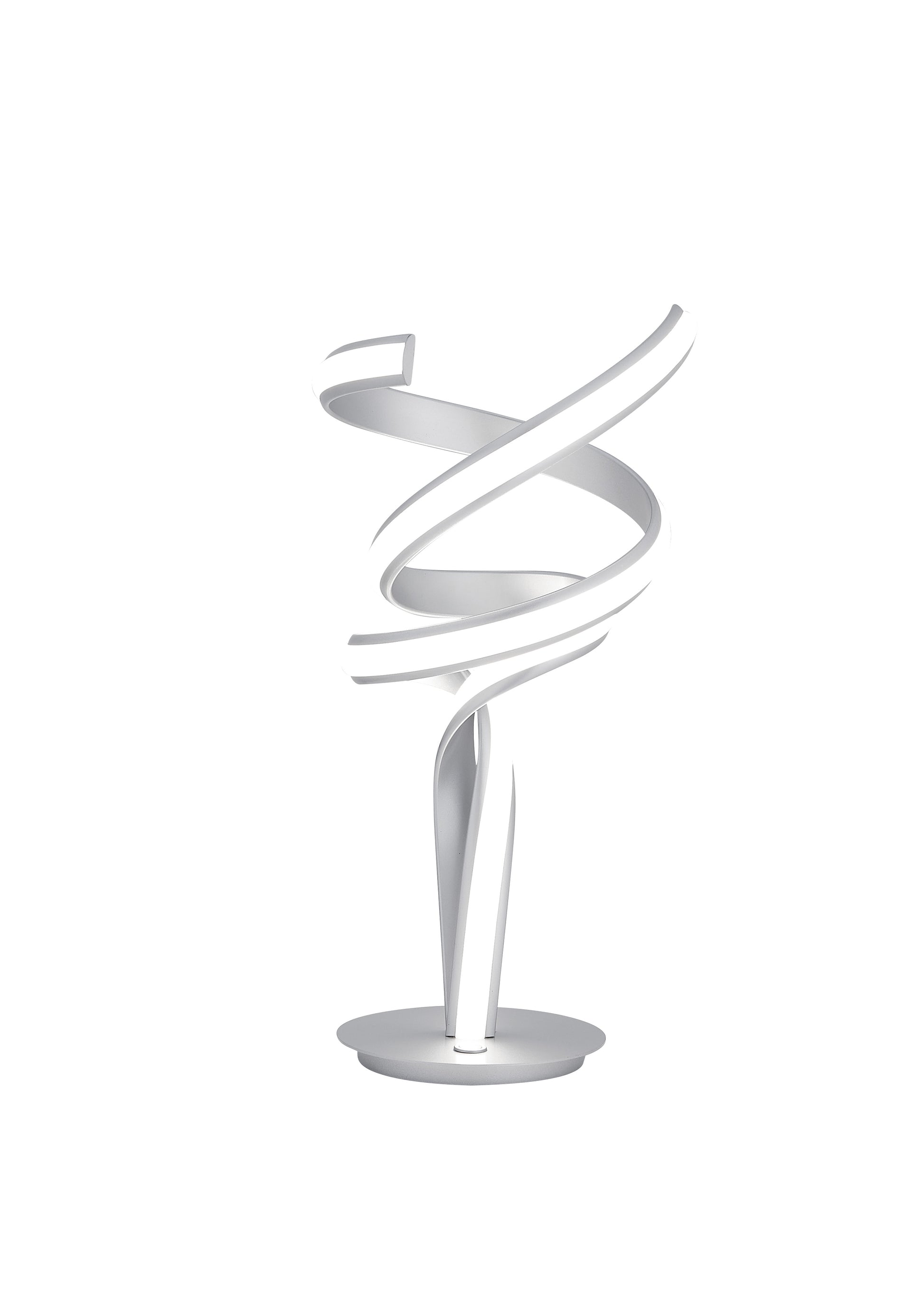 Munich Silver Table Lamp // LED Strip & Touch Dimmer-1