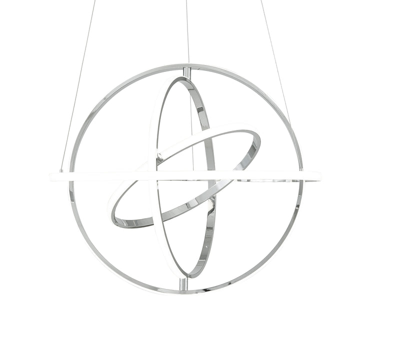 Oxford LED Adjustable Chandelier // Chrome-zoom-