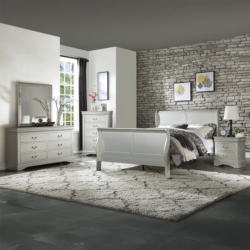 ACME Louis Philippe III Sleigh Bed-zoom-