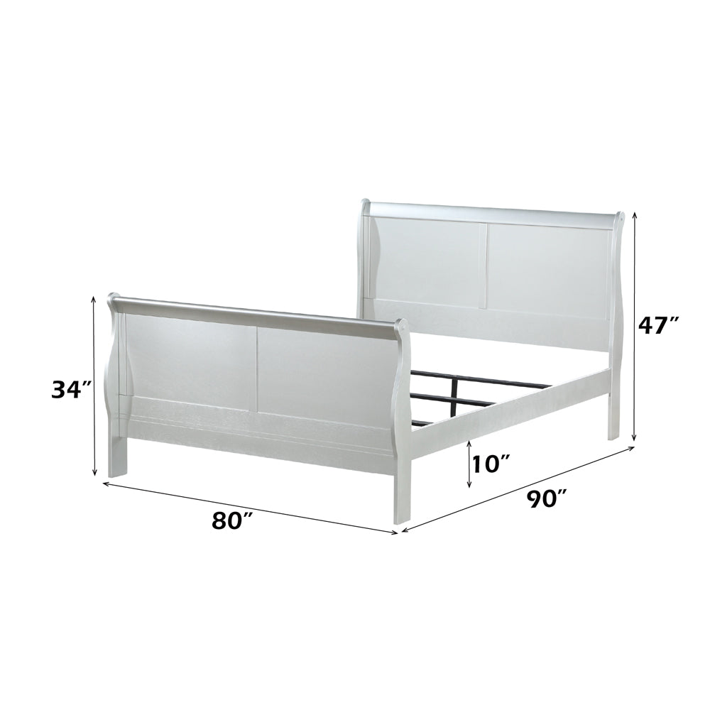 ACME Louis Philippe III Sleigh Bed – view 26 – Lusso Furniture Miami