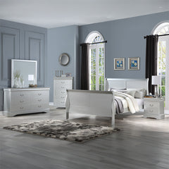 ACME Louis Philippe III Sleigh Bed – view 25 – Lusso Furniture Miami
