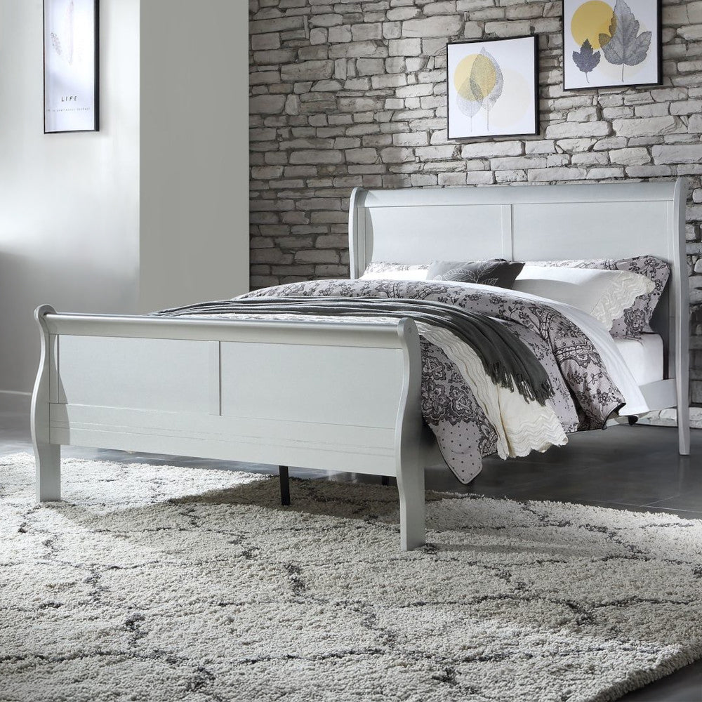 ACME Louis Philippe Bed – front view – Lusso Furniture Miami