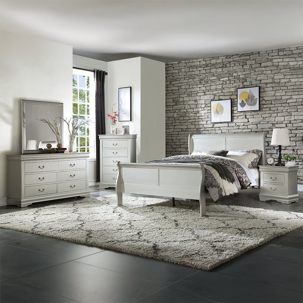 ACME Louis Philippe Bed – room setting – Lusso Furniture Miami