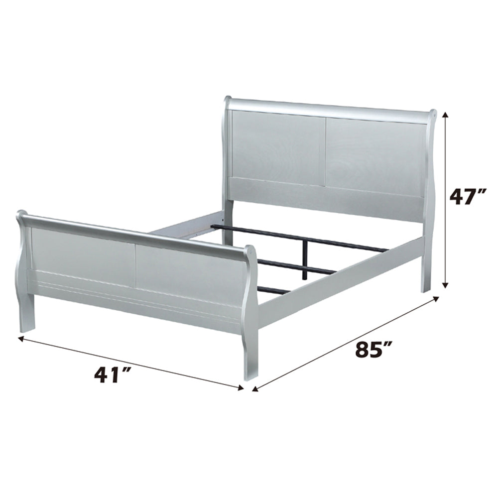 ACME Louis Philippe Bed – back view – Lusso Furniture Miami