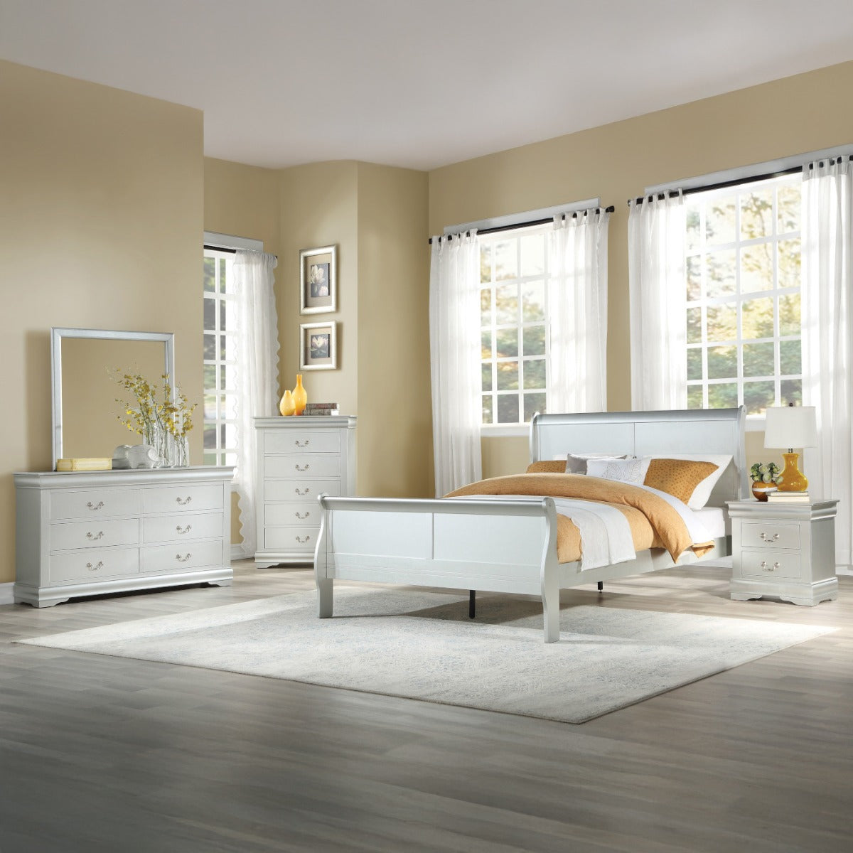 ACME Louis Philippe Bed – top view – Lusso Furniture Miami