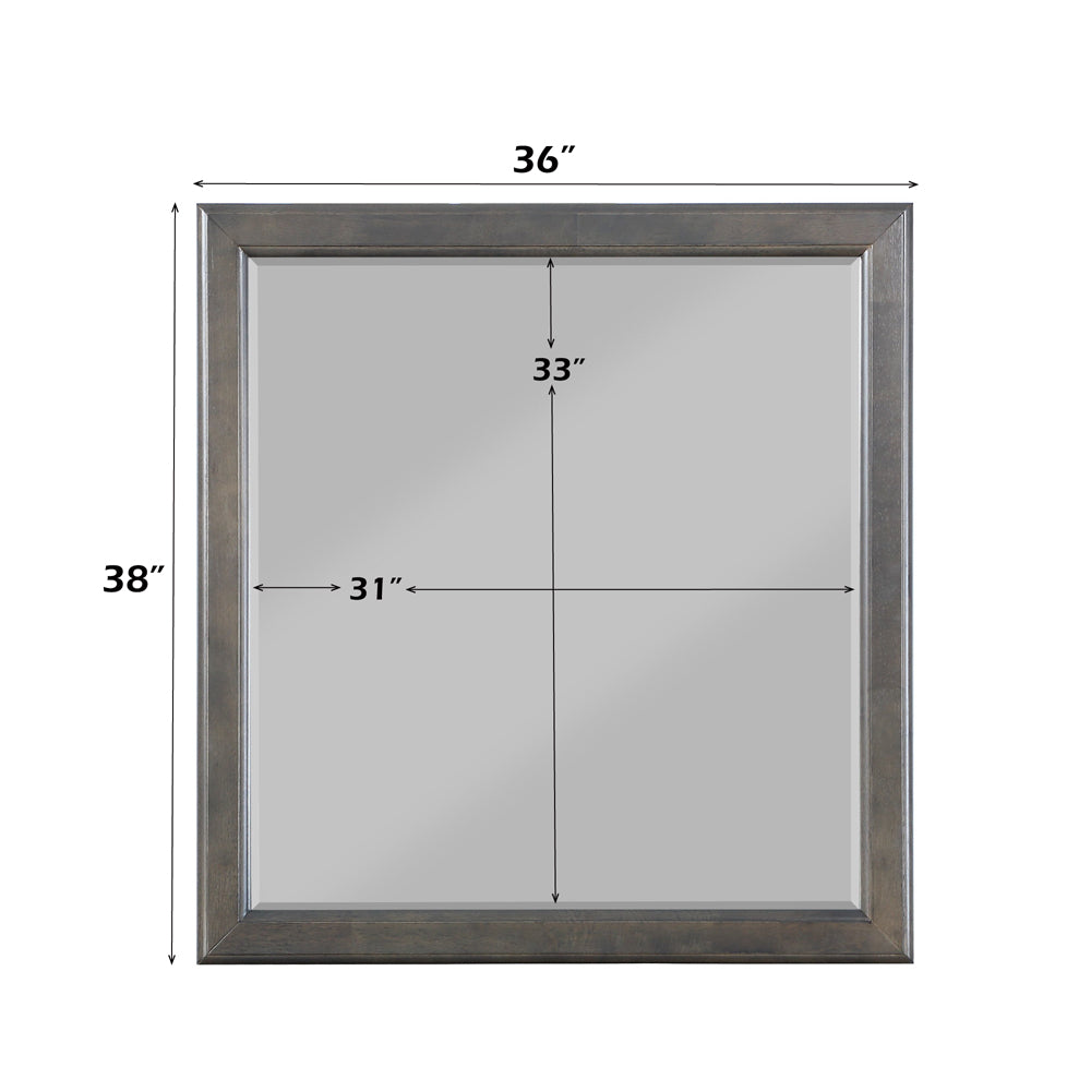 ACME Louis Philippe Mirror – alternate view – Lusso Furniture Miami