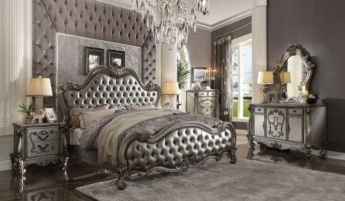 ACME Versailles II Bed – front view – Lusso Furniture Miami
